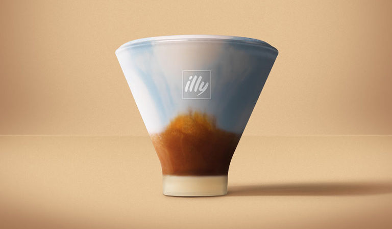Café Orizzonte com espirulina azul