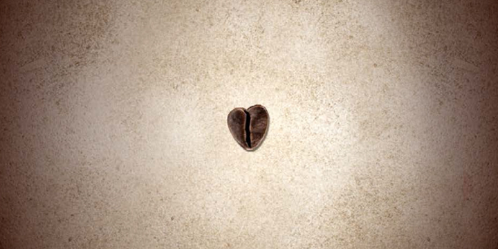  Grain de café en forme de coeur