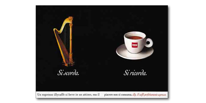Campagna pubblicitaria sul blend illy - 1992