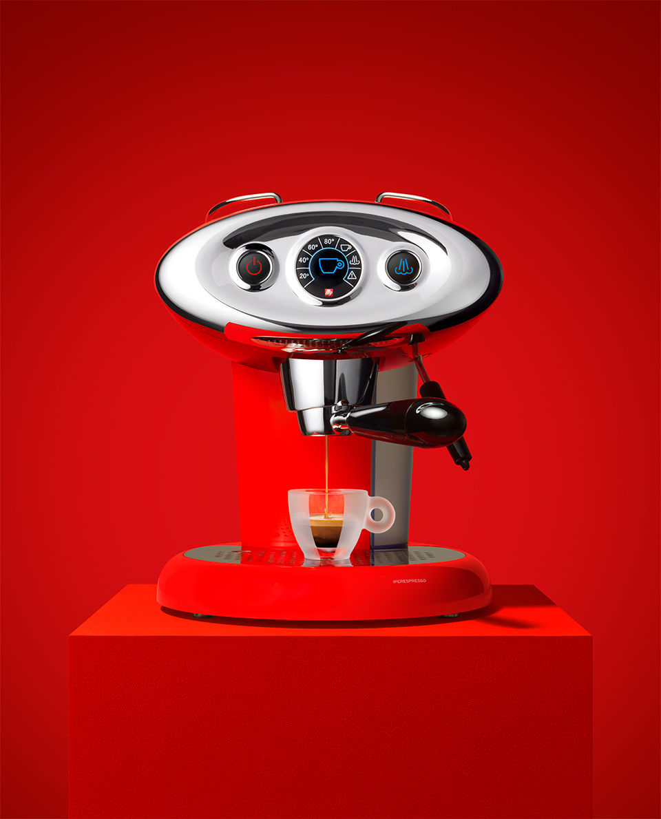 Macchina caffè a capsule x7.1 rossa