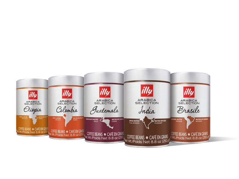 illy Monoarabica tasting pack - café en grains - 6 x 250g