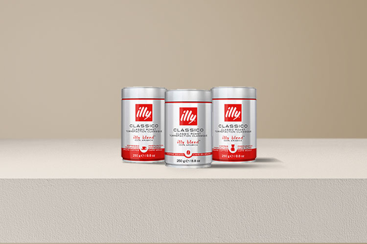 Assortment of illy coffee