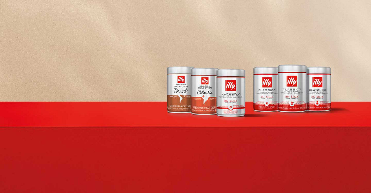 image of assorted cans of illy coffee
