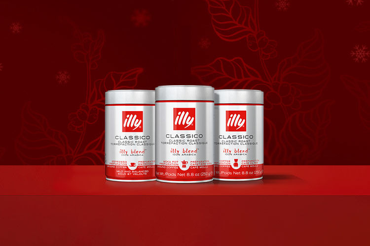 holiday pack of illy coffee