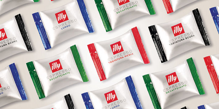 Gamma delle capsule di caffè illy