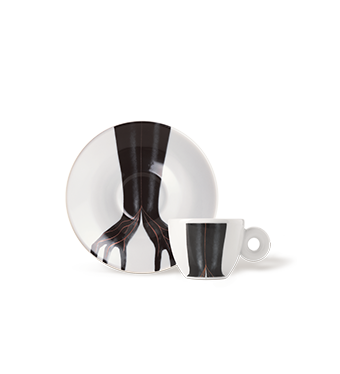 SET MET VIER ESPRESSOKOPJES – GENESI ILLY ART COLLECTION  