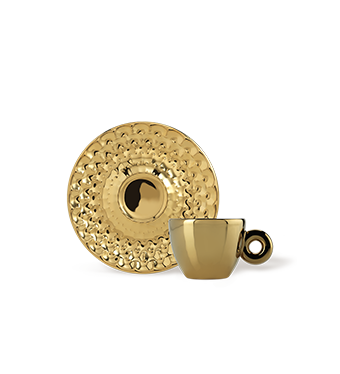 SET OF FOUR ESPRESSO CUPS – JOHN ARMLEDER ILLY ART COLLECTION