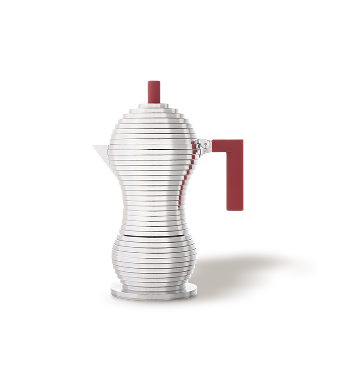 Alessi Pulcina 1 Cup Moka Pot - Red image number 0
