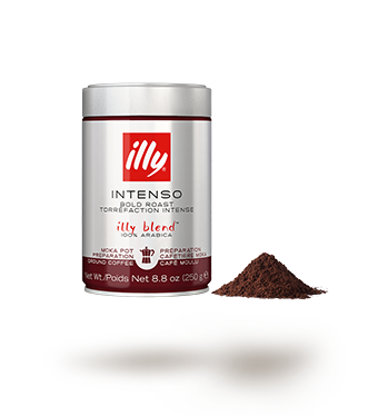 Caf&eacute; moulu torr&eacute;fi&eacute; INTENSO pour cafeti&egrave;re italienne