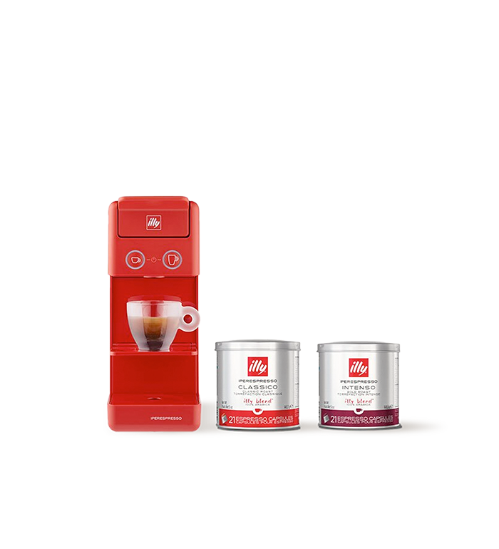 Y3.3 IperEspresso Machine & Capsule Bundle - Red image number 0