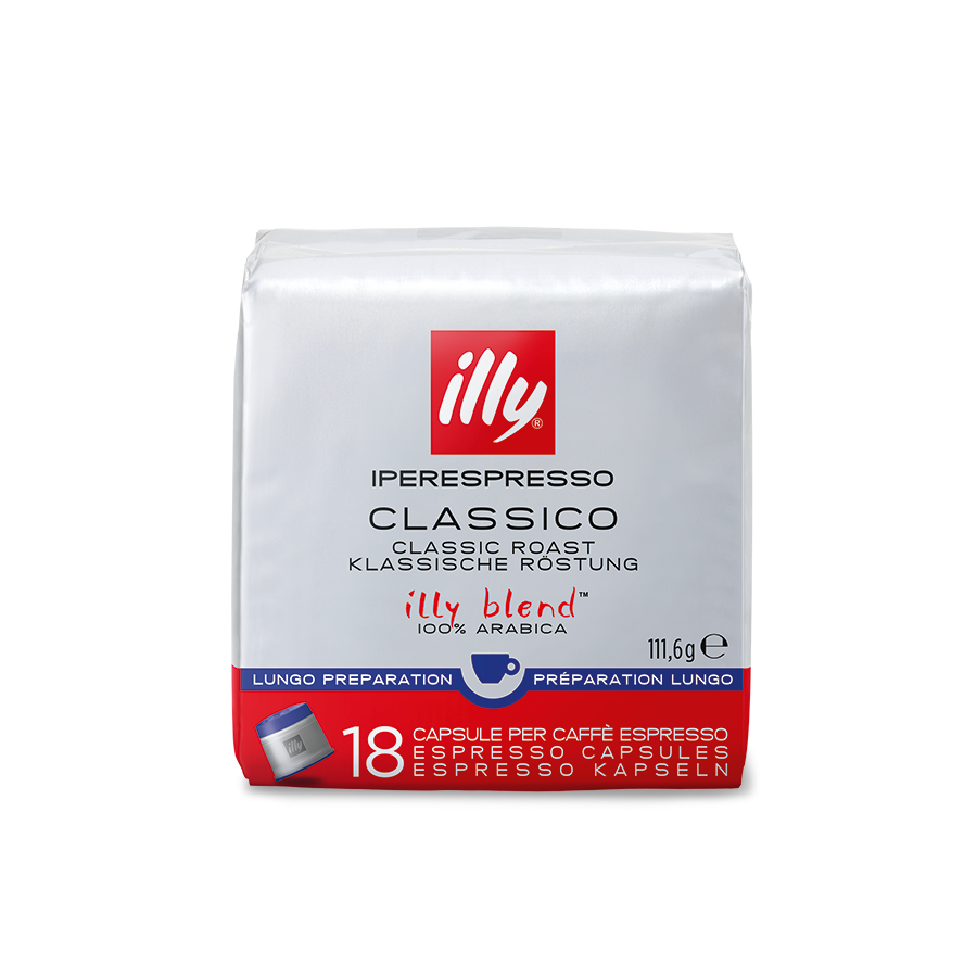 18 Iperespresso Kaffeekapseln LUNGO - klassische Röstung