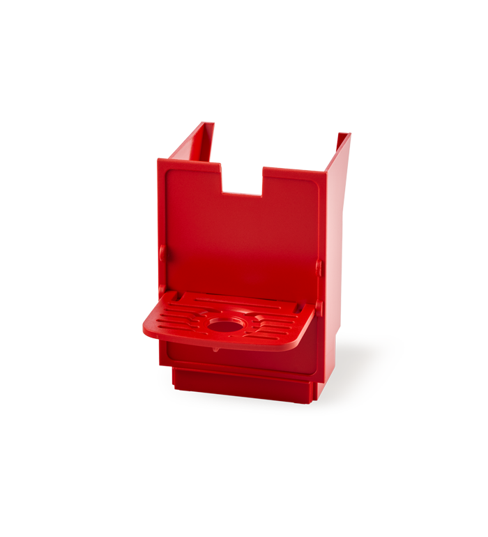 Red container for used coffee pods and capsules, for illy Easy coffee machines image number 0