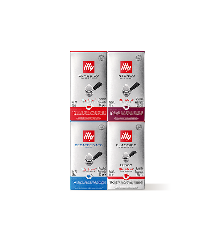 E.S.E.-Pads 4er Set: Classico, Intenso, Lungo, entkoffeiniert image number 0