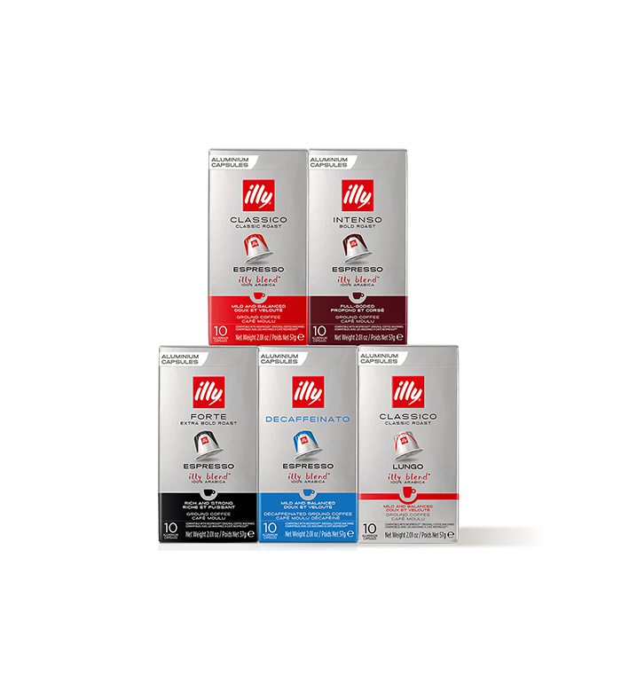 Espresso Compatible* Capsules Sampler 5-Box Bundle image number 0