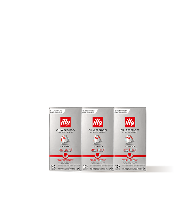 CLASSICO Lungo coffee in compatible capsules, set of three