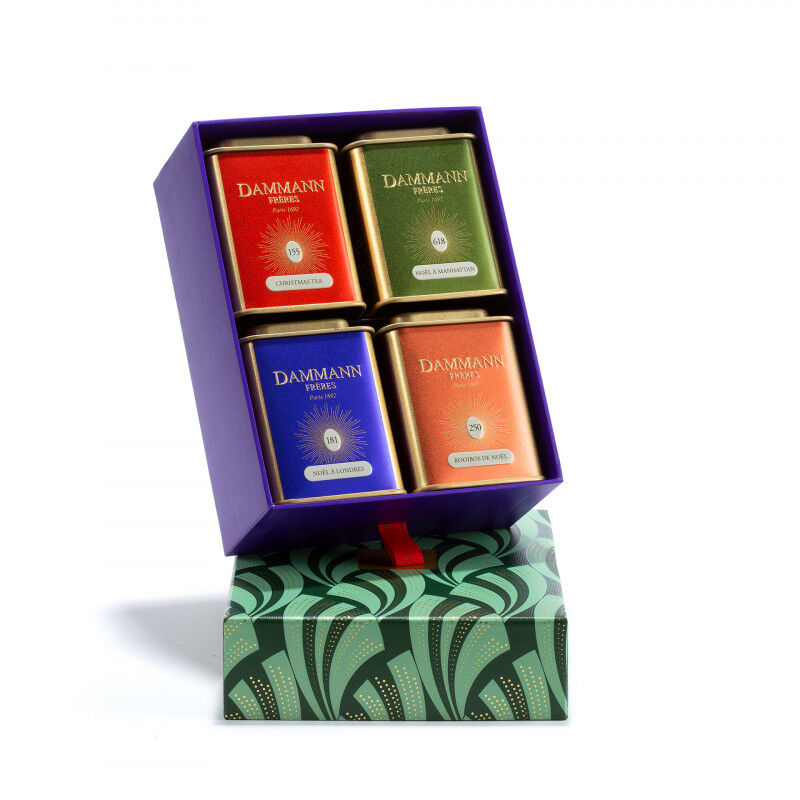 Coffret Wonderful Christmas Dammann - 3 tè sfusi e 1 tisana roiboos (4x40g)