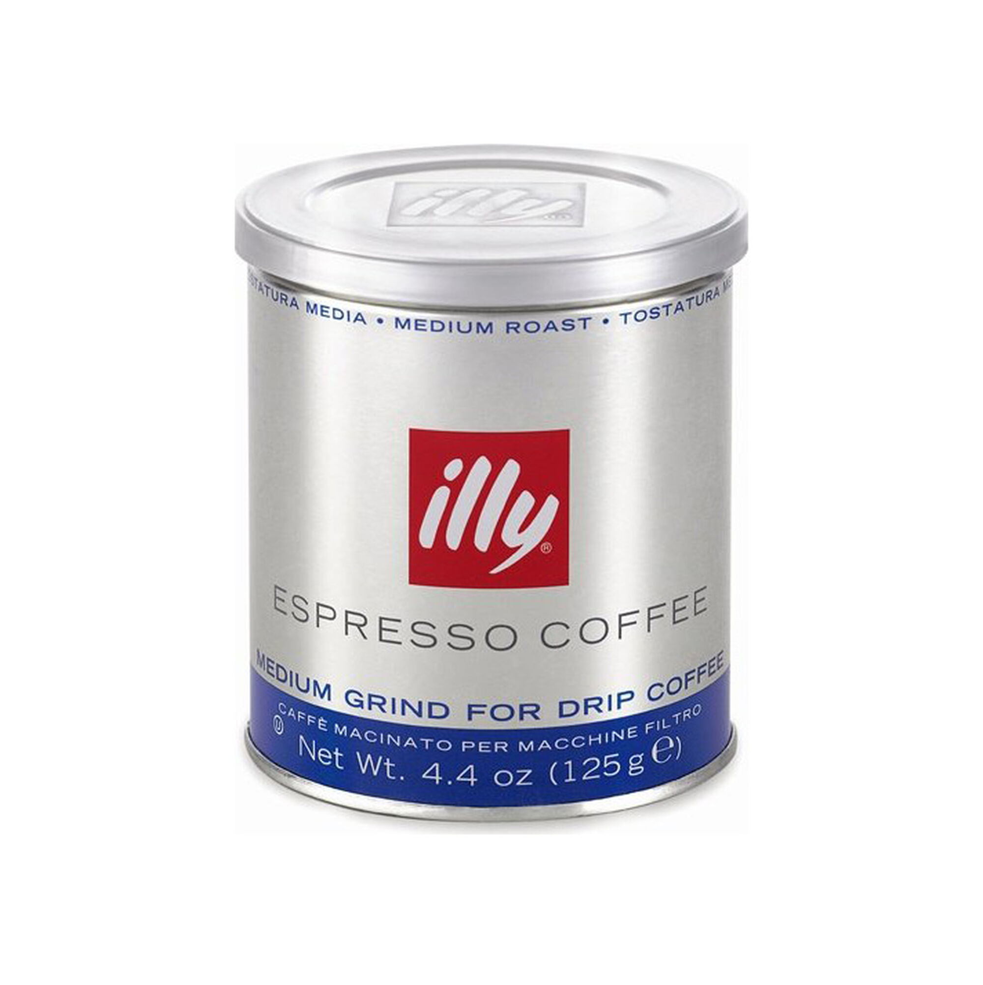 Ground Drip Medium Roast Coffee 4.4oz Can - illy eShop