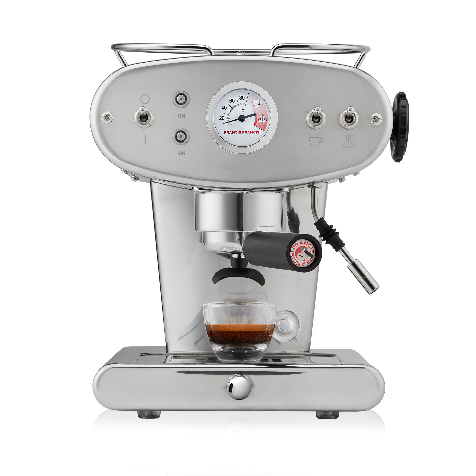 X1 Ground Edelstahl - Kaffeemaschine gemahlenen Kaffee
