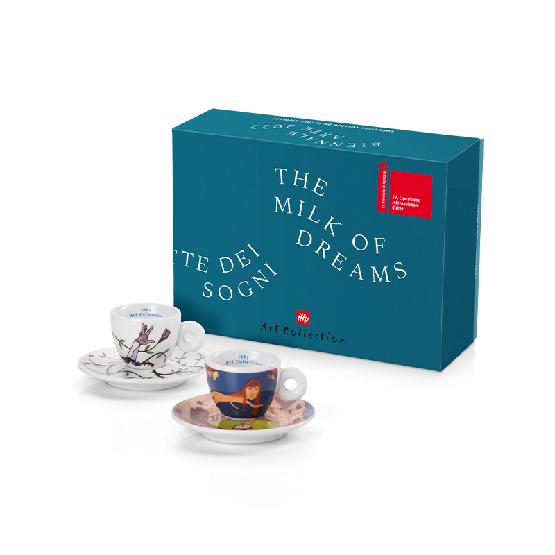 Set de 2 tazas de café espresso: la illy Art Collection para la Biennale 2022