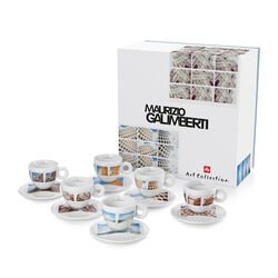 illy Art Collection Maurizio Galimberti - 6 tazze da Caff&egrave; cappuccino