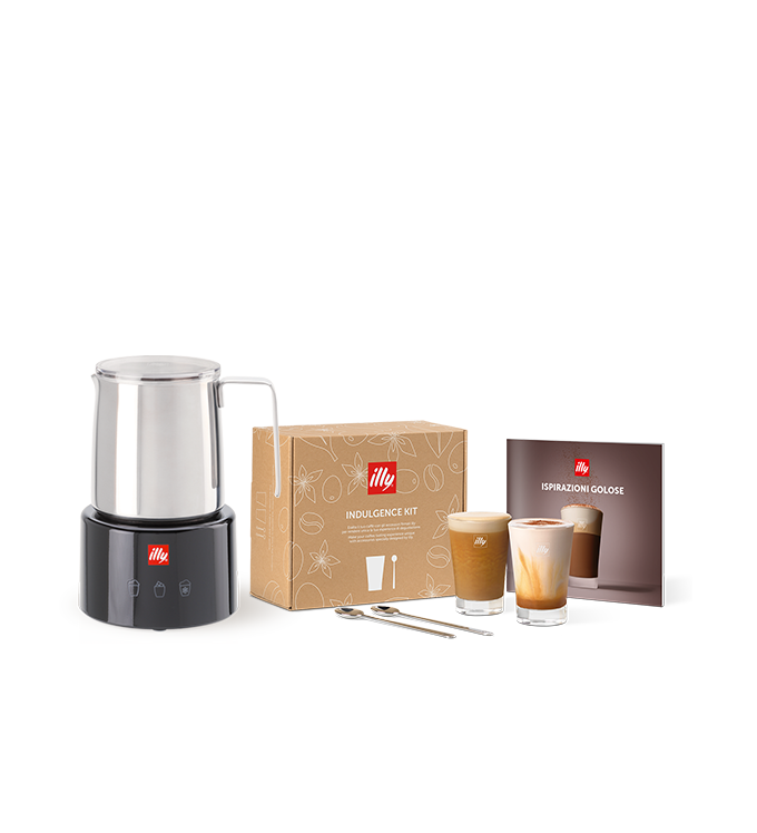 MILKFROTHER - MONTALATTE ELETTRICO NERO  E INDULGENCE KIT