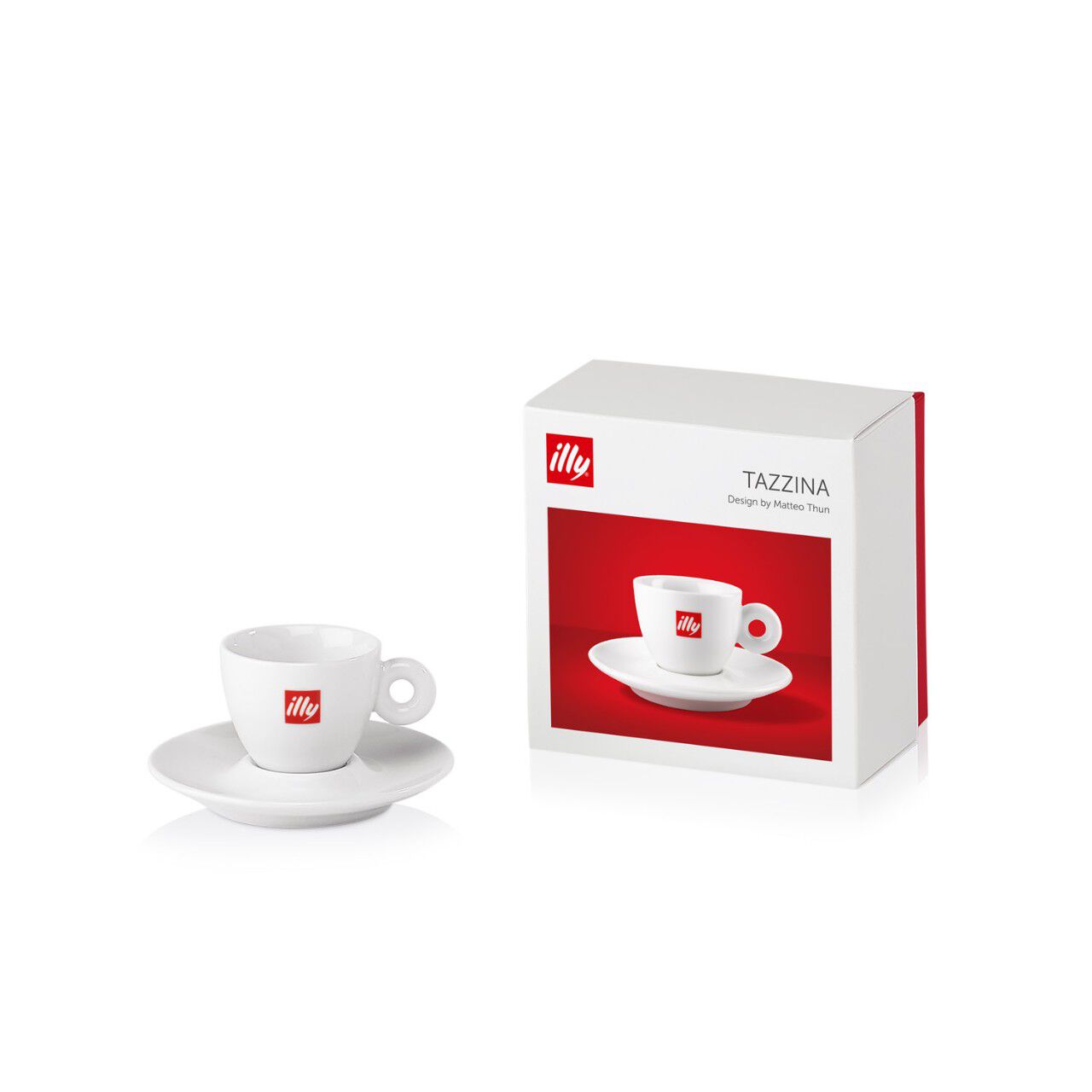 Tasse à café espresso avec logo Illy et soucoupe - Illy Shop