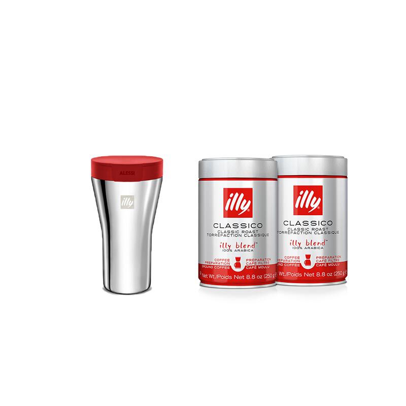 illy Travel Mug & Drip Coffee Bundle