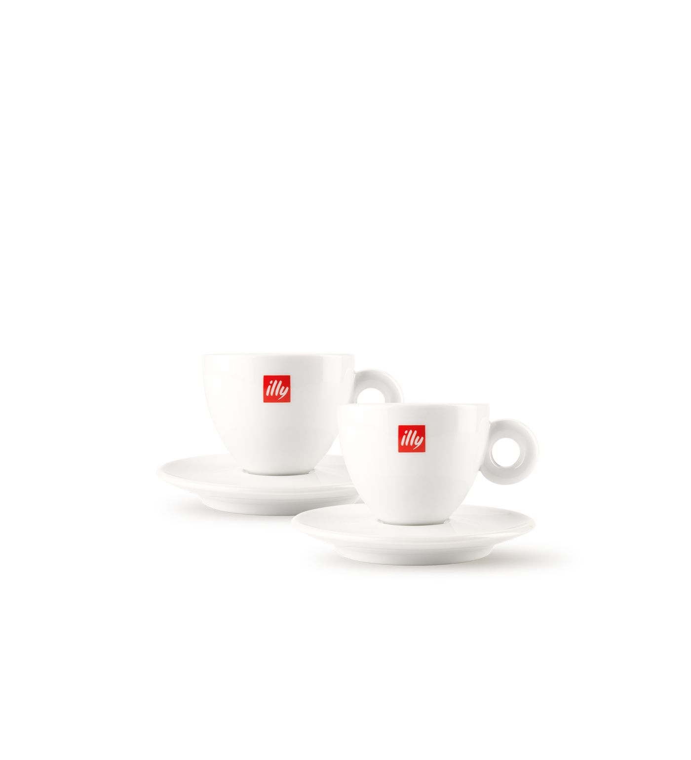 illy Logo Cappuccino Cups (Set of 2)