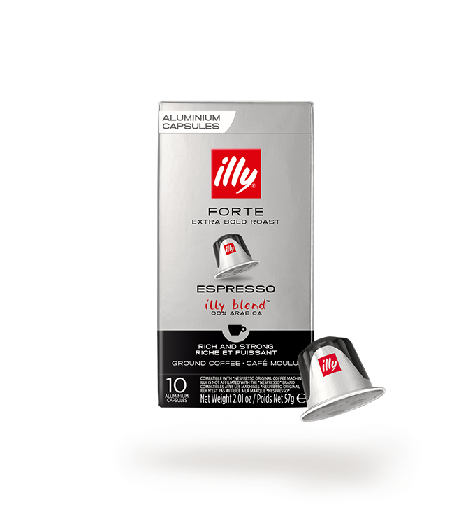 Café en capsules compatibles* - torréfaction FORTE - 10 unités