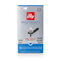 Café illy Sachês E.S.E. Descafeinado - 18 un