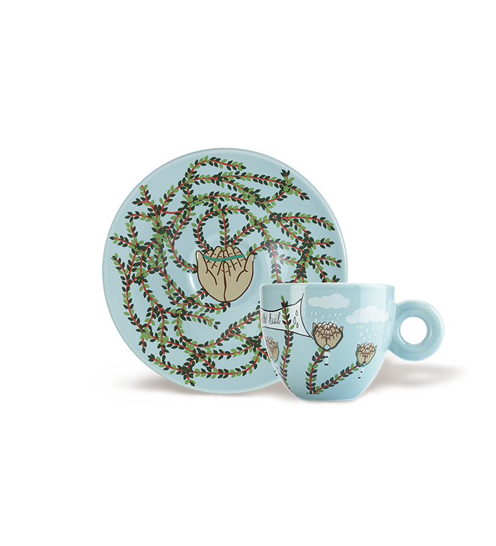 SET MET 4 CAPPUCCINOKOPJES - DE ILLY ART COLLECTION VOOR DE KUNSTBI&Euml;NNALE VAN 2026 image number 4