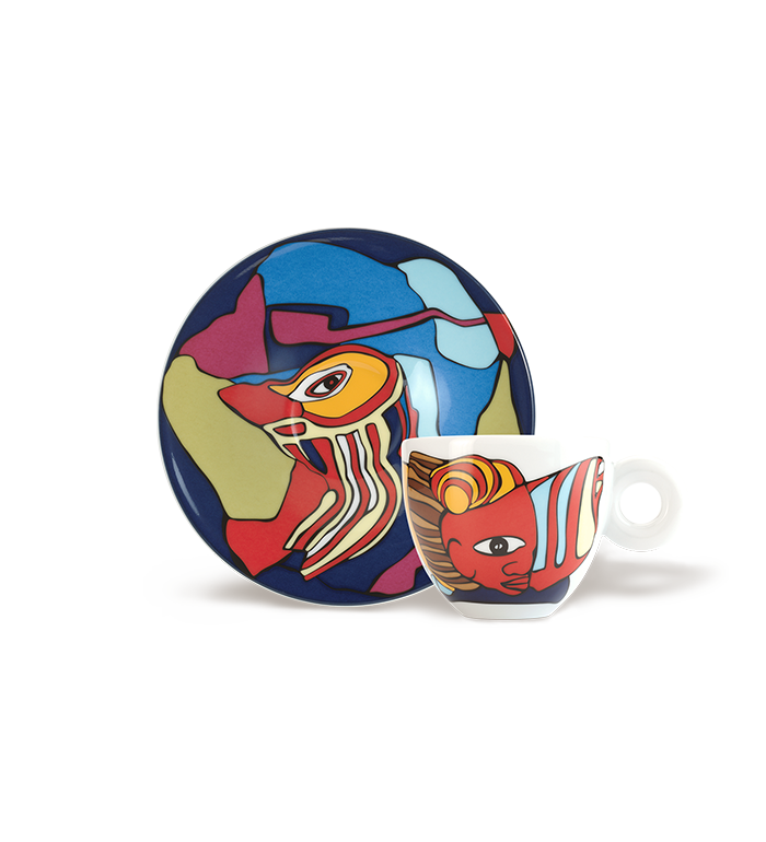 SET MET 4 CAPPUCCINOKOPJES - DE ILLY ART COLLECTION VOOR DE KUNSTBI&Euml;NNALE VAN 2026 image number 3
