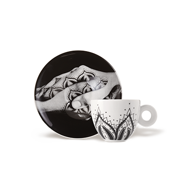 SET MIT ZWEI CAPPUCCINOTASSEN – GENESI ILLY ART COLLECTION 