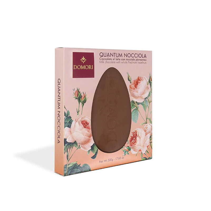 Blocco di cioccolato al latte Domori con nocciole Piemonte IGP tostate e intere