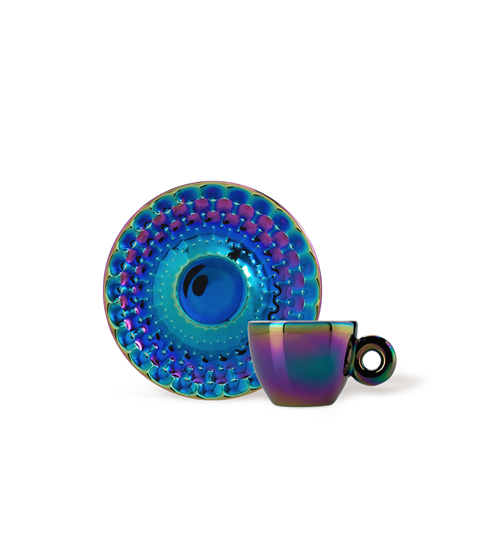 SET OF FOUR ESPRESSO CUPS – JOHN ARMLEDER ILLY ART COLLECTION image number 4