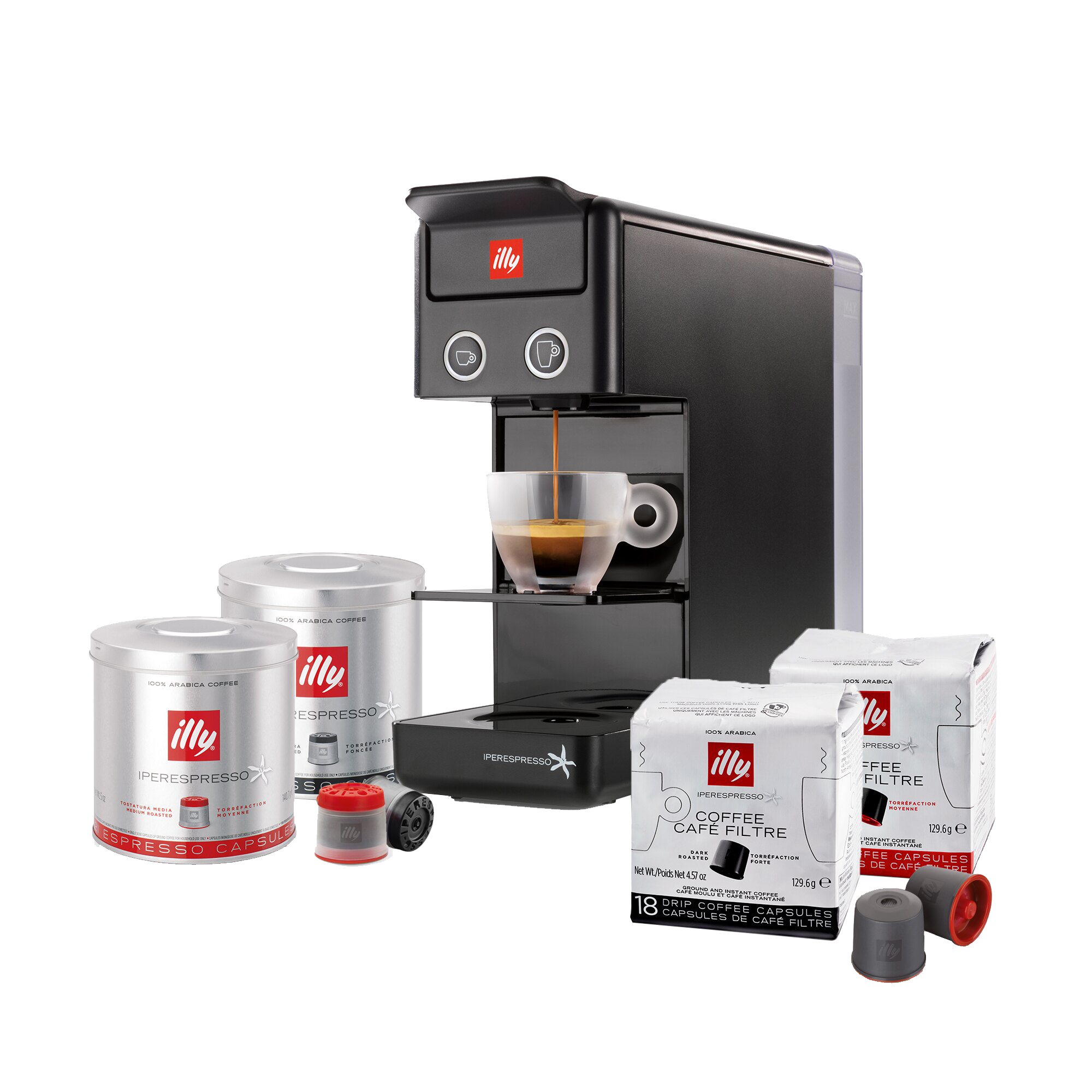 Illy Easy Espresso Machine - Red