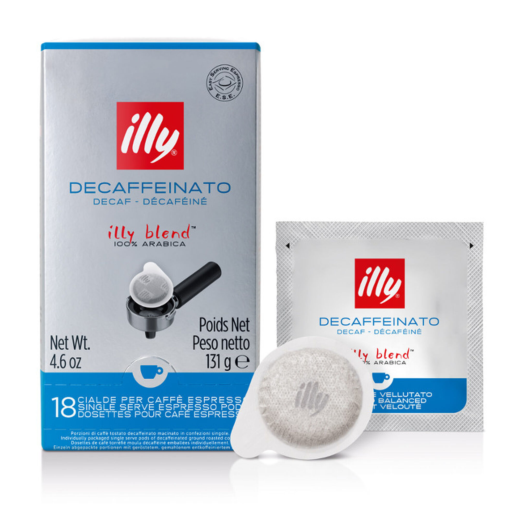 E S E Decaffeinated Espresso Coffee Pods Illy Shop