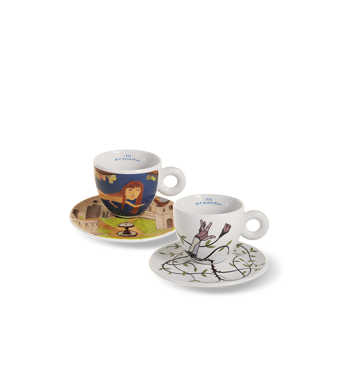 Ensemble de 2 tasses à cappuccino - l’illy Art Collection pour la Biennale d’art 2022 image number 2