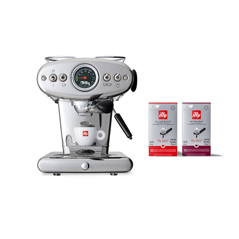 X1 Anniversary E.S.E. Pod New Year Machine Bundle - Stainless Steel