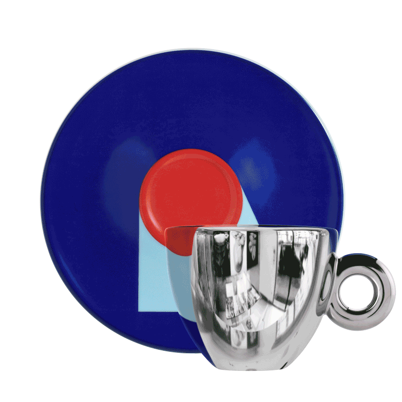 Set van 4 cappuccinokopjes - Sagmeister illy Art Collection