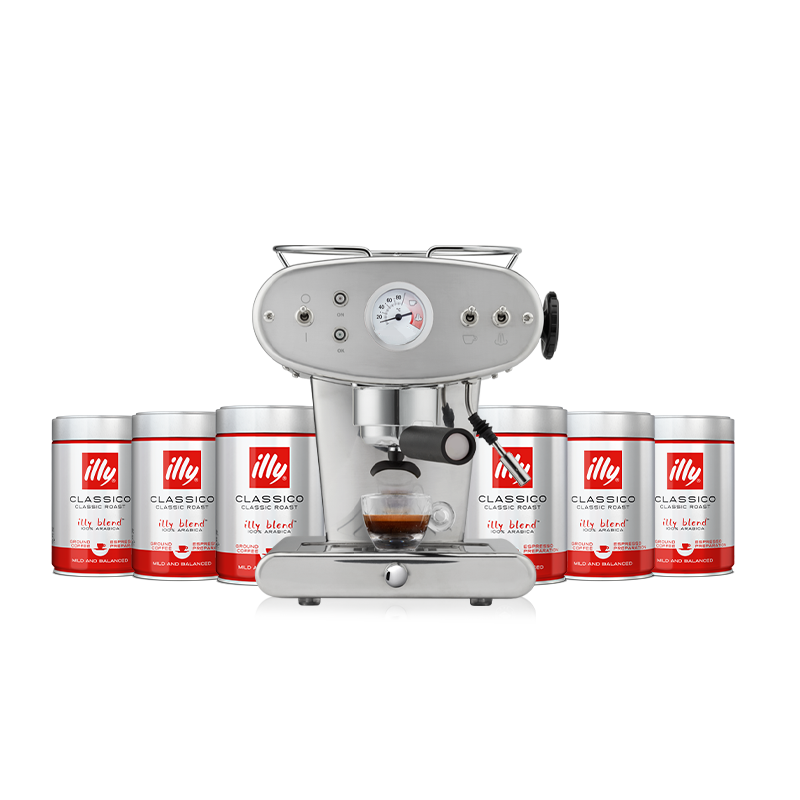 Promo illy X1 machine en CLASSICO gemalen koffie