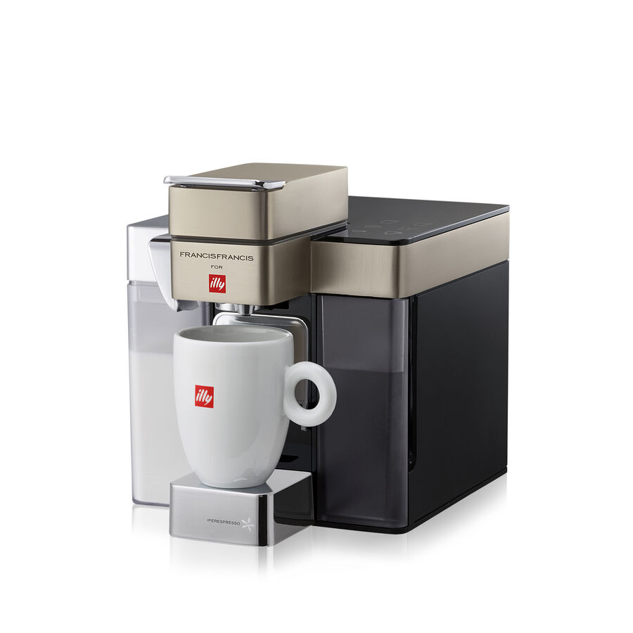 Y5 Milk Espresso&Coffee satin - Macchina da Caff&egrave; Iperespresso