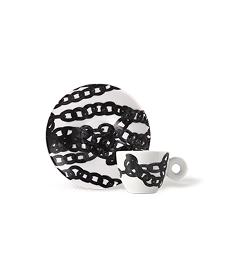 SET MET VIER ESPRESSOKOPJES – GENESI ILLY ART COLLECTION  