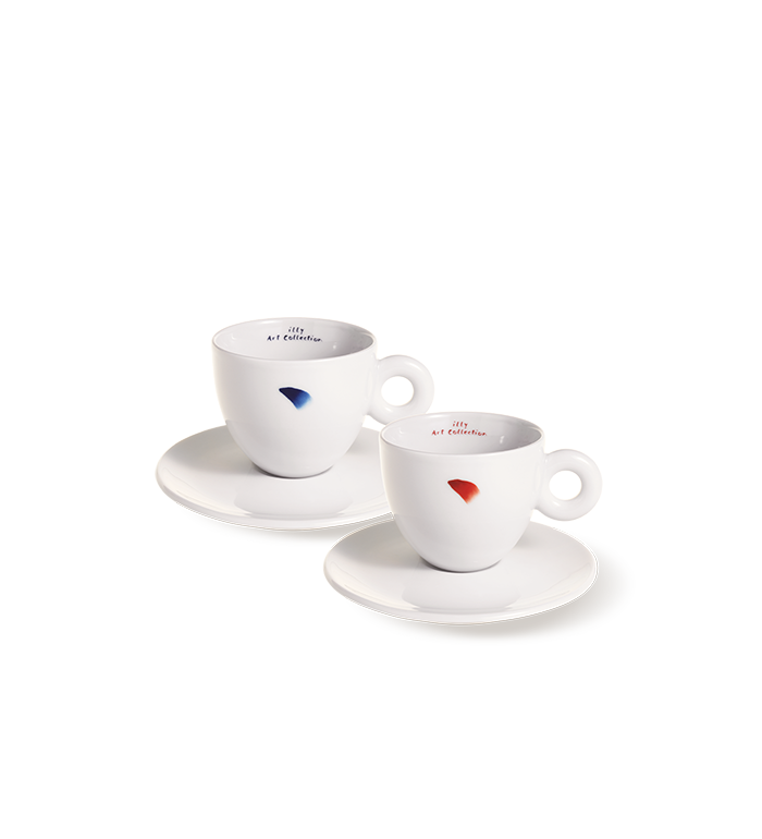 Set of 2 cappuccino cups - the Lee Ufan illy Art Collection image number 2