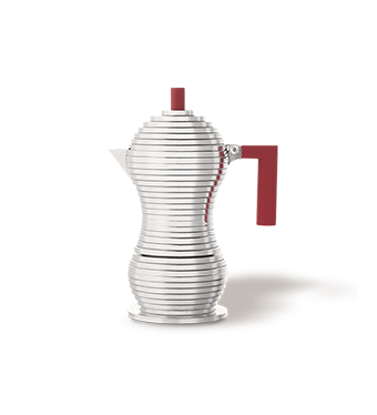 3-cup coffee pot – the Alessi Pulcina moka pot for gas hobs