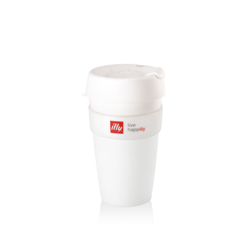 White illy KeepCup Travel Mug illy