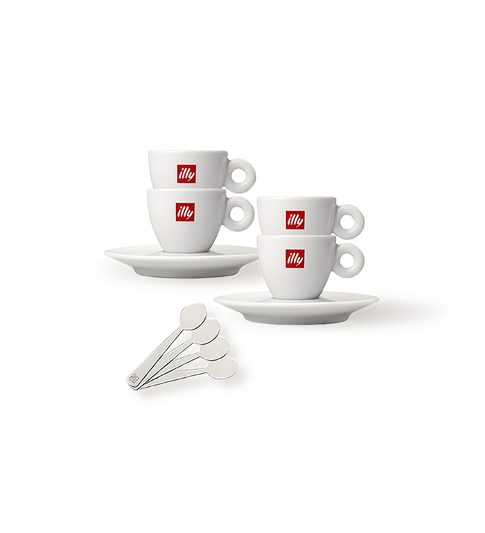 Espresso Starter Kit (Set of 4 Cappuccino Cups & Stirrers) image number 0