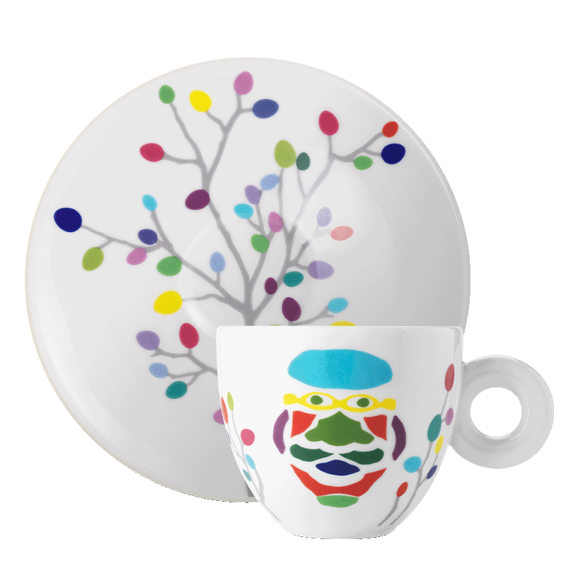 Set of 6 cappuccino cups - Pascale Marthine Tayou illy Art Collection