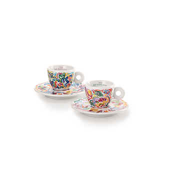 ENSEMBLE DE DEUX TASSES À ESPRESSO – ILLY ART COLLECTION SOL CALERO
