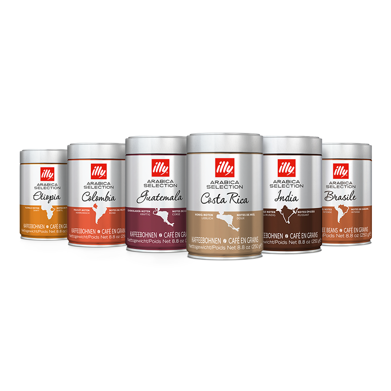 Kit degustazione caffè - 6 confezioni caffè in grani Arabica Selection